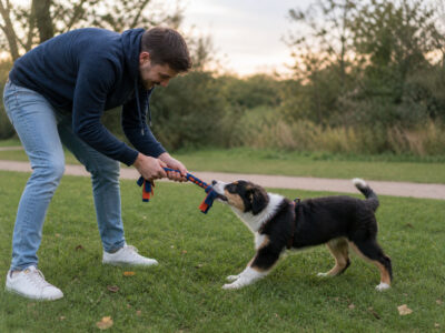 spelen met hond